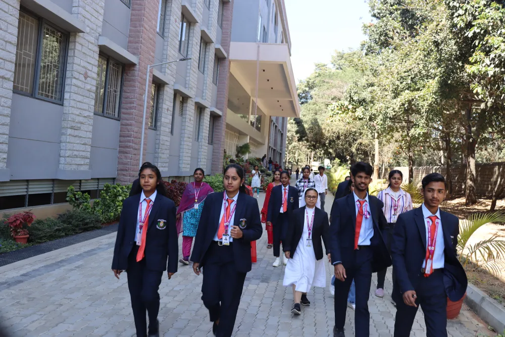 St Joseph’s University Bengaluru campus showing modern academic buildings, green surroundings, and student-friendly learning environment in the heart of Bangalore.