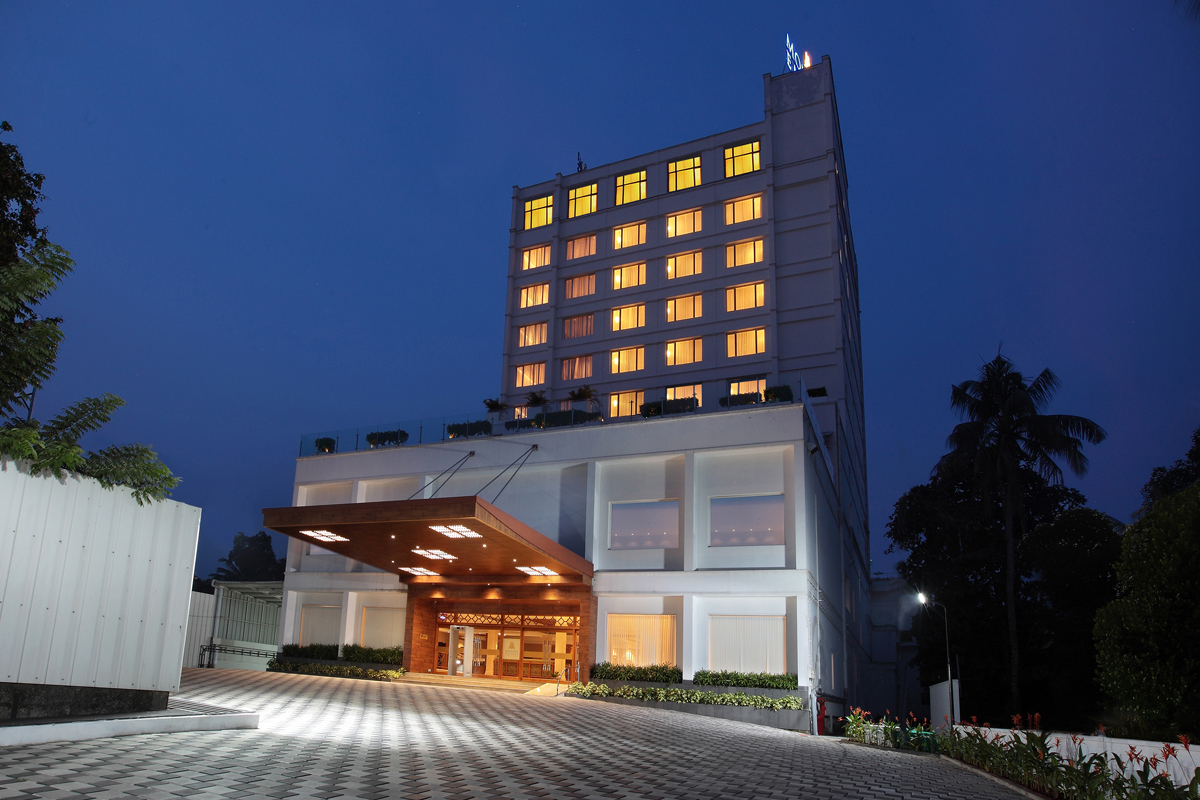Monsoon Empress hotel located in a prime area of Kochi, offering easy access to city attractions, business hubs, and transportation facilities.